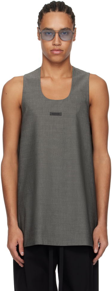 Tielko Fear of God Fear of God Oxford Tank Top Šedá | FGE250-503OXF, 0
