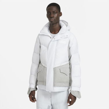 Prešívaná bunda Nike sacai x Longline Down Parka Biela | CT3269-043, 0
