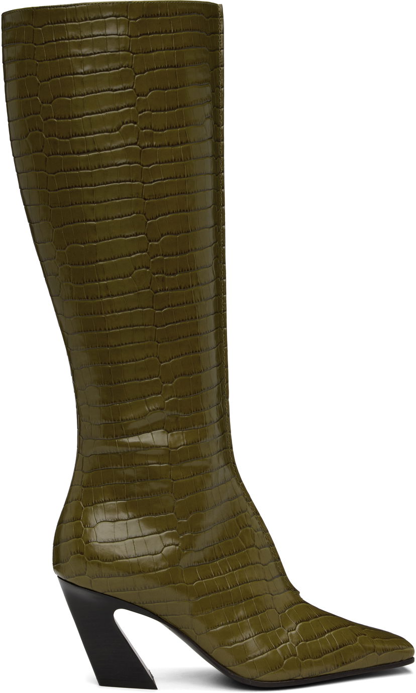 Oblečenie Bottega Veneta Bottega Veneta Lewis Tall Boots Zelené | 806735 V4PB0