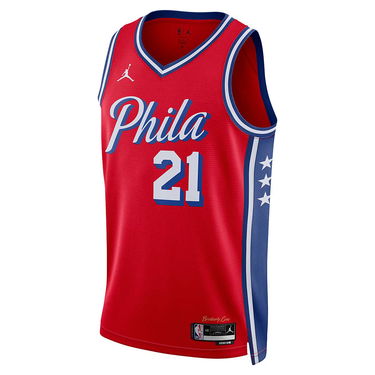 Dres Jordan Dri-FIT NBA Philadelphia 76ers Statement Edition Swingman Jersey Červená | DO9539-658, 1