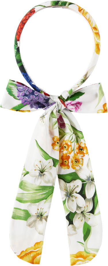 Opasok Dolce & Gabbana Dolce&Gabbana Floral Print Headband with Bow Rôznofarebný | LB3L63 HS5S5, 0
