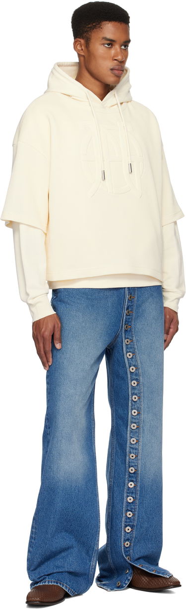 Mikina Jean Paul Gaultier Jean Paul Gaultier Oversized JPG Hoodie Béžová | 25/33-F-SW050E-J076-03, 3