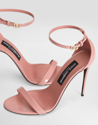 Doplnky Dolce & Gabbana Dolce & Gabbana Polished Calfskin Heeled Sandals Ružová | CR1717A103780405, 3