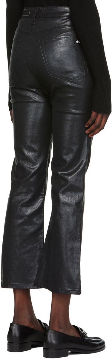 Džínsy rag & bone Women's Casey Bootcut Coated Jeans Čierna | WDD22F2917SGBL, 2