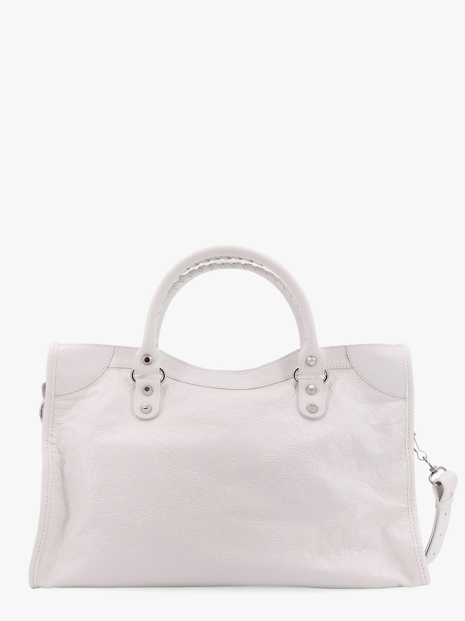 Kabelka Balenciaga White Leather City Media Bag Biela | 8230582AA9S9104, 1
