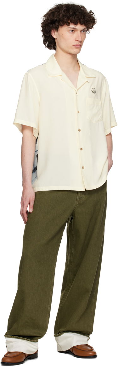 Košeľa Moncler Moncler Genius Mercedes-Benz by NIGO Satin Shirt Žltá | K14012F00001M5921, 3