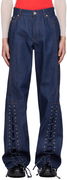 Jean Paul Gaultier Lacing Detail Jeans