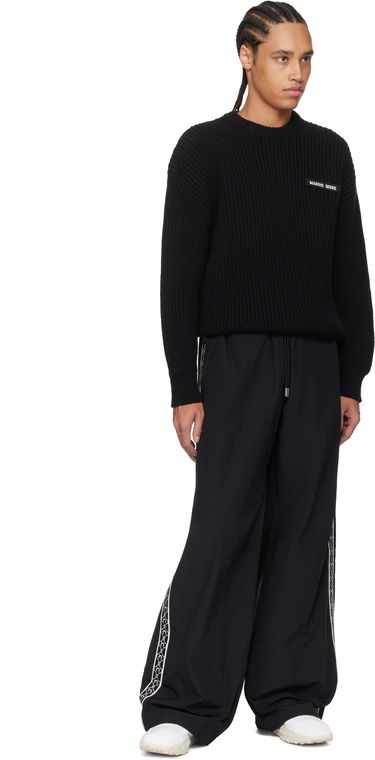 Sveter Marine Serre Marine Serre Knit Crewneck Sweater Čierna | UTK003A CKNI0529, 3