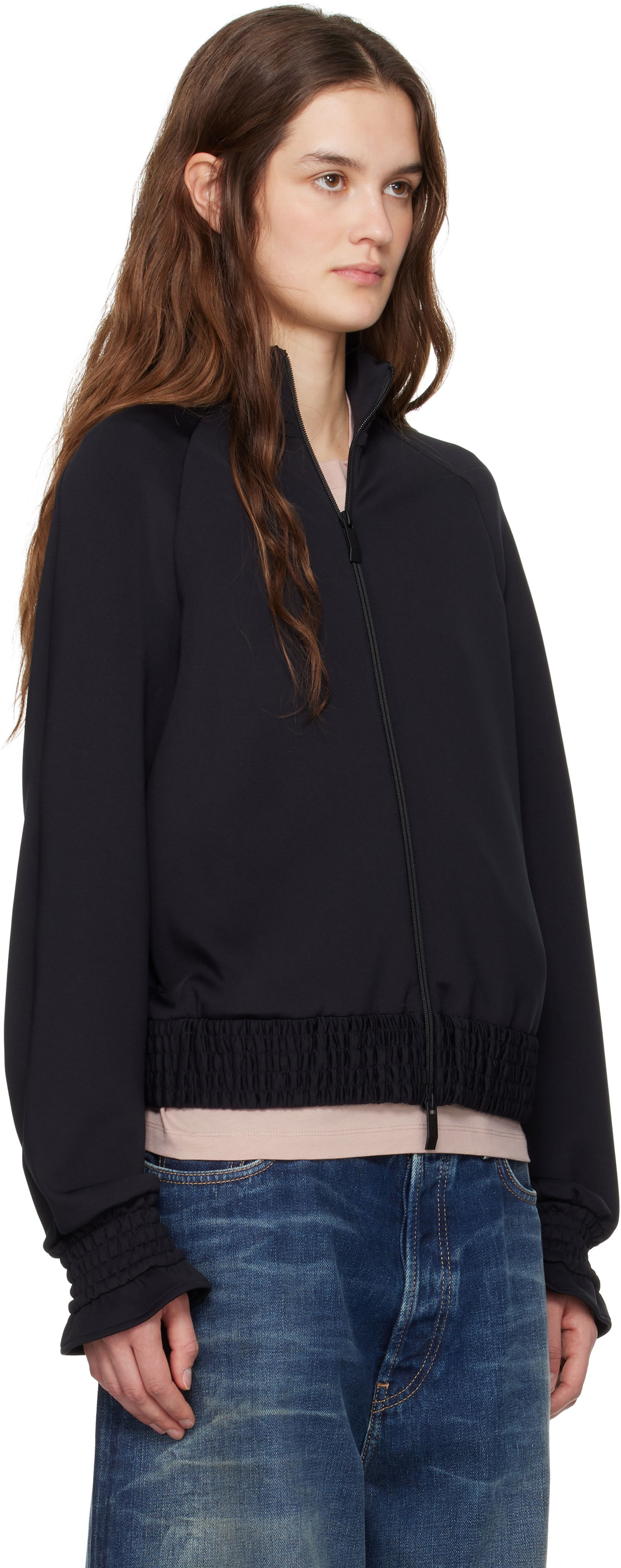 Bomber bunda Moncler Moncler Neoprene Zip-Up Jacket Čierna | K10938G0000789ABK, 1
