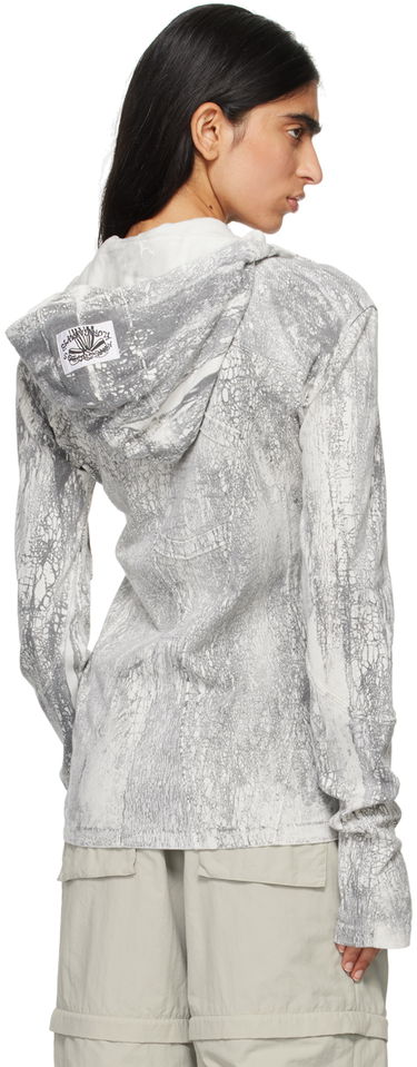 Mikina Acne Studios Acne Studios Dyed Zip-Up Hoodie Šedá | BI0203-, 2