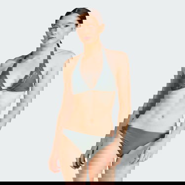 Plavky adidas Performance Halterneck Bikini Top Zelené | JG8473, 1
