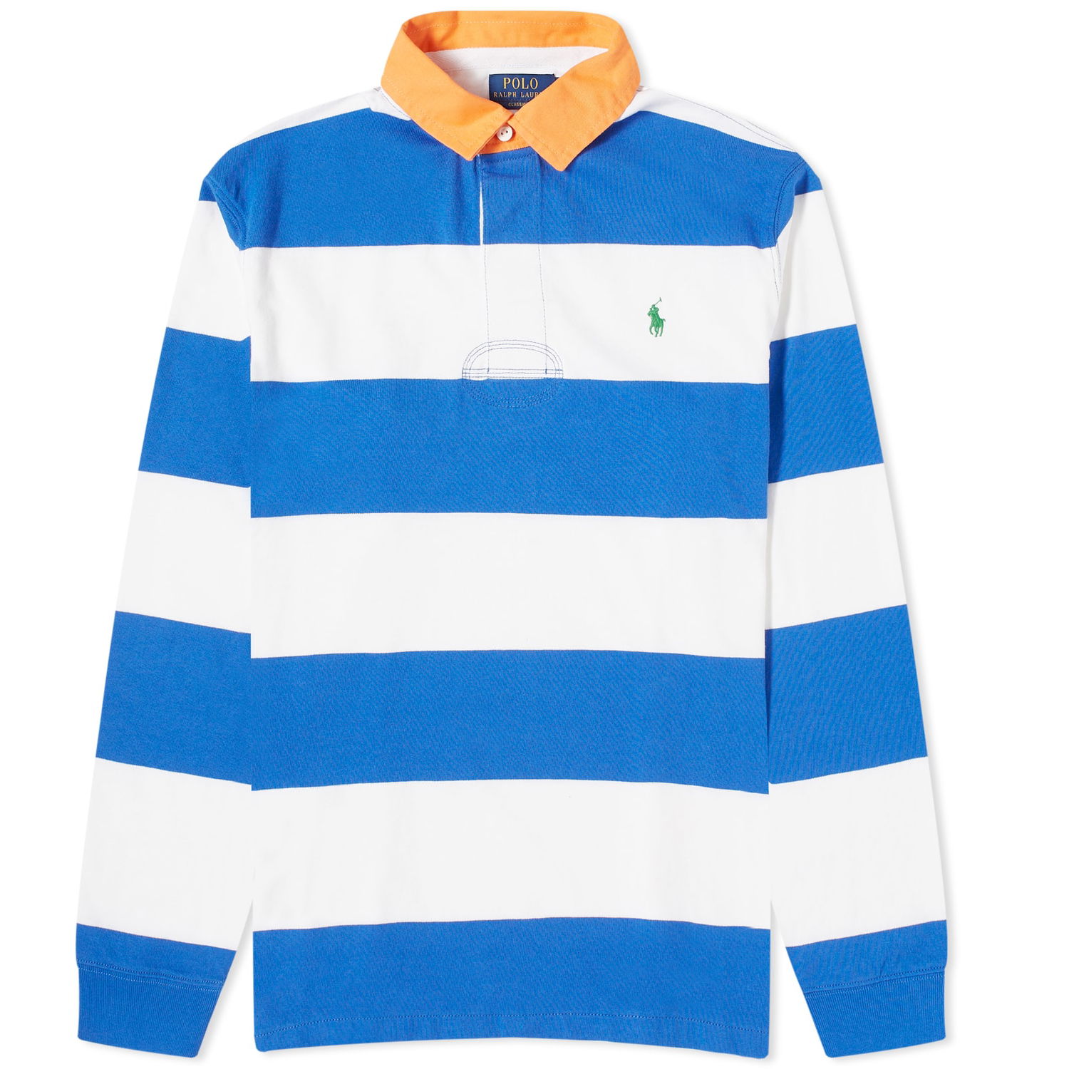 Polo tričko Polo by Ralph Lauren Block Stripe Rugby Polo Shirt Modrá | 710926275001, 0