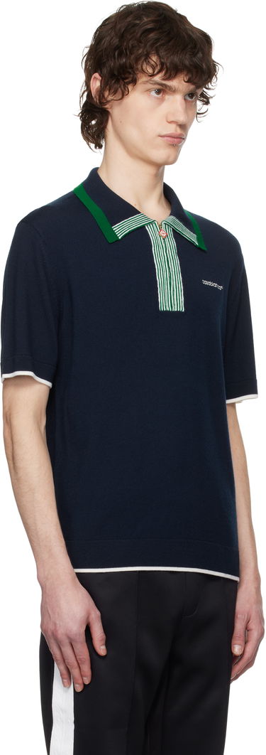 Polo tričko Casablanca Casablanca Tennis Polo Navy | MPS25-KW-846-01, 2