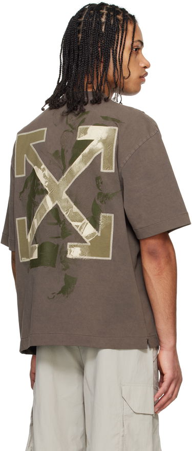Tričko Off-White Off-White Martyrdom Arrow Skate Short Sleeve T-Shirt Hnedá | OMAA120S25JER00I6E61, 2