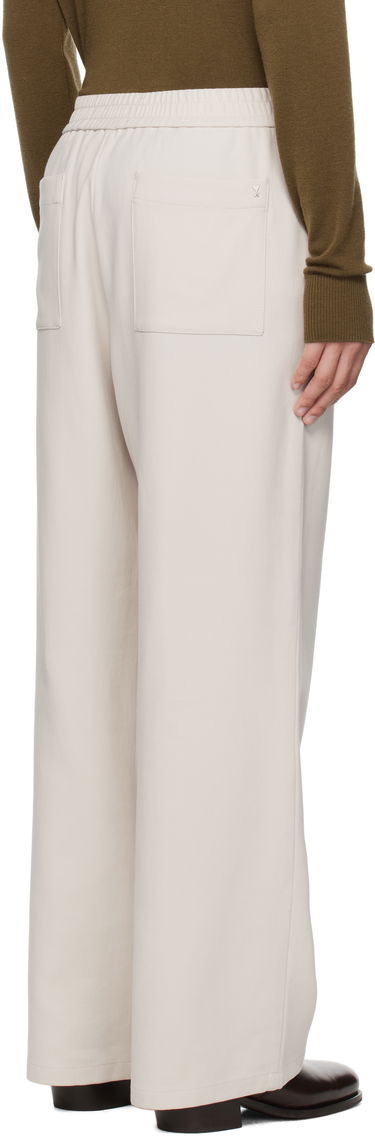 Nohavice AMI AMI Paris Elasticated Trousers Béžová | HTR214.CO0106, 2