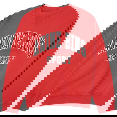 Mikina Anine Bing Jaci Sport Logo Sweatshirt Červená | A-08-5296-610, 0