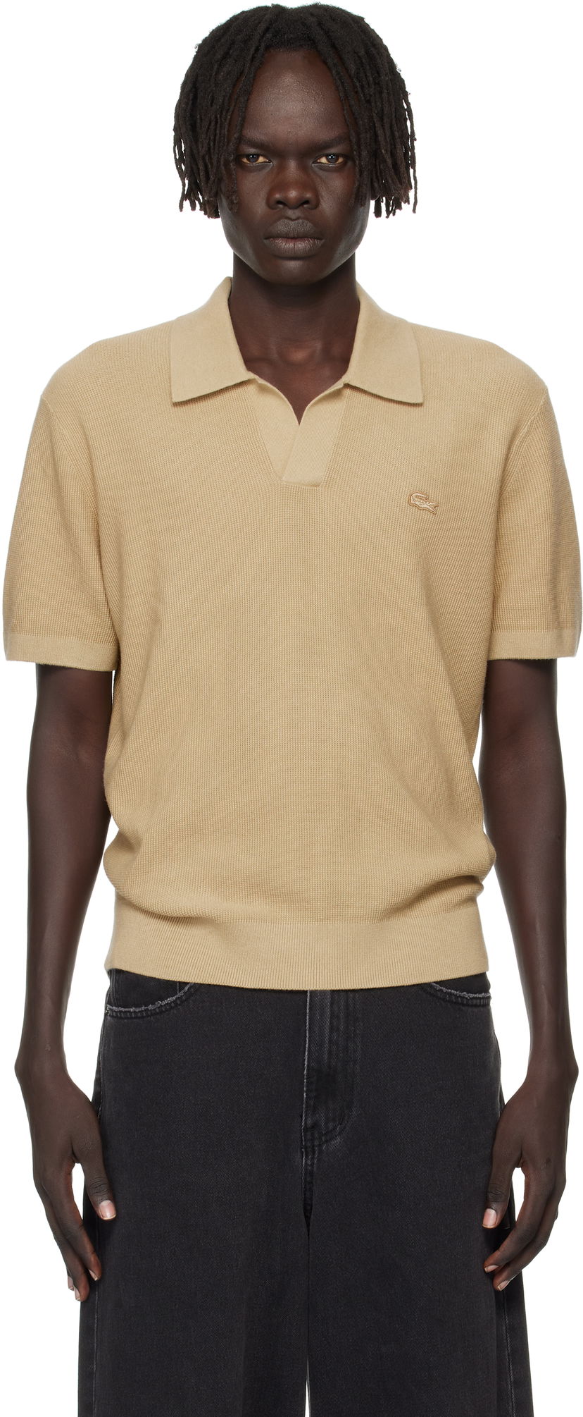Polo tričko Lacoste Lacoste Open Collar Polo Béžová | AH5186_02S
