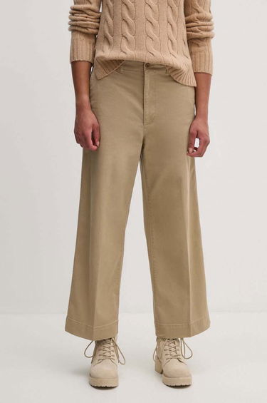 Nohavice Polo by Ralph Lauren High Waist Trousers Béžová | 211939940, 0