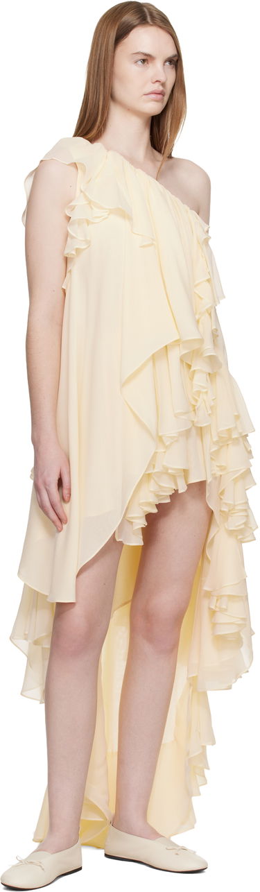 Šaty Collina Strada Collina Strada Violet Ruffled Asymmetric One-Shoulder High-Low Dress Žltá | XX4041, 3