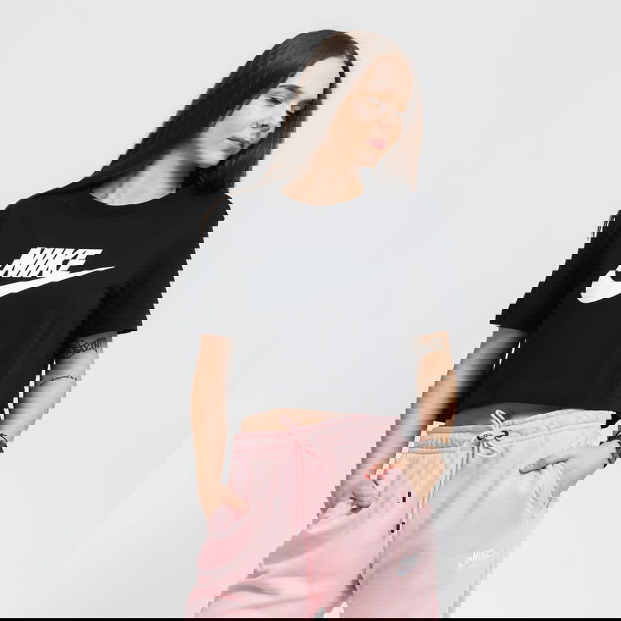 Tričko Nike NSW Essential Cropped Logo W Čierna | BV6175-010, 0