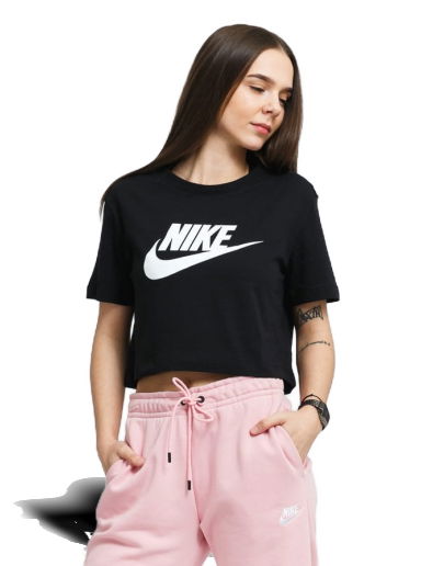 Tričko Nike NSW Essential Cropped Logo W Čierna | BV6175-010