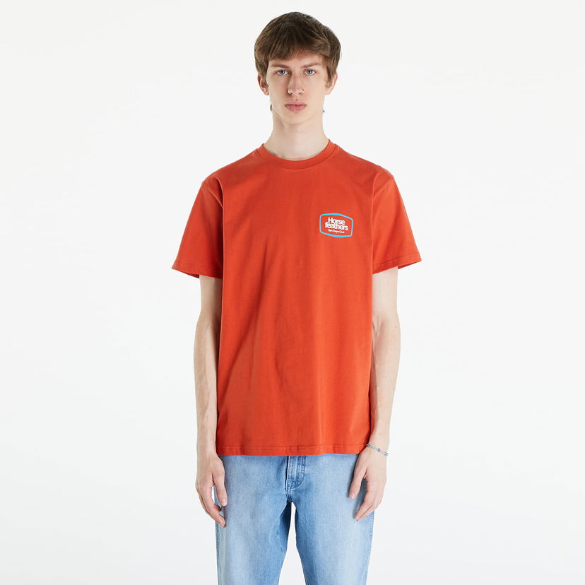 Tričko Horsefeathers Bronco T-Shirt Orange Rust Oranžová | SM1338C