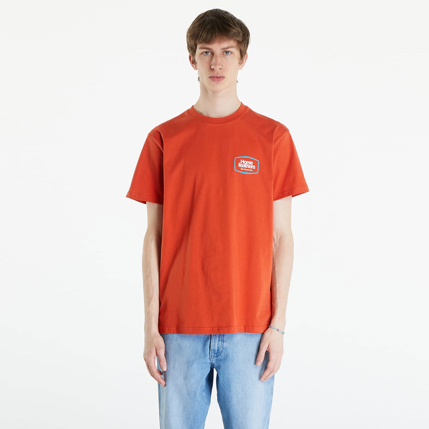 Tričko Horsefeathers Bronco T-Shirt Orange Rust Oranžová | SM1338C, 0