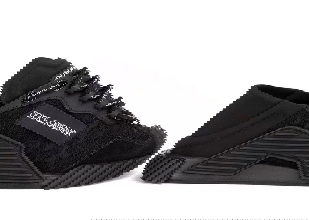Tenisky a topánky Dolce & Gabbana NS1 Low Top Black Lace W Čierna | CK1837AX37280999, 0
