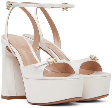 Tenisky a topánky Gianvito Rossi Gianvito Rossi Maddy Platform Heeled Sandals Biela | G32239.70RIC.RAS, 3