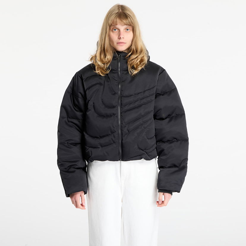 Prešívaná bunda Nike Sportswear Swoosh Series Therma-FIT Oversized Down Puffer Jacket Čierna | IB2005-010