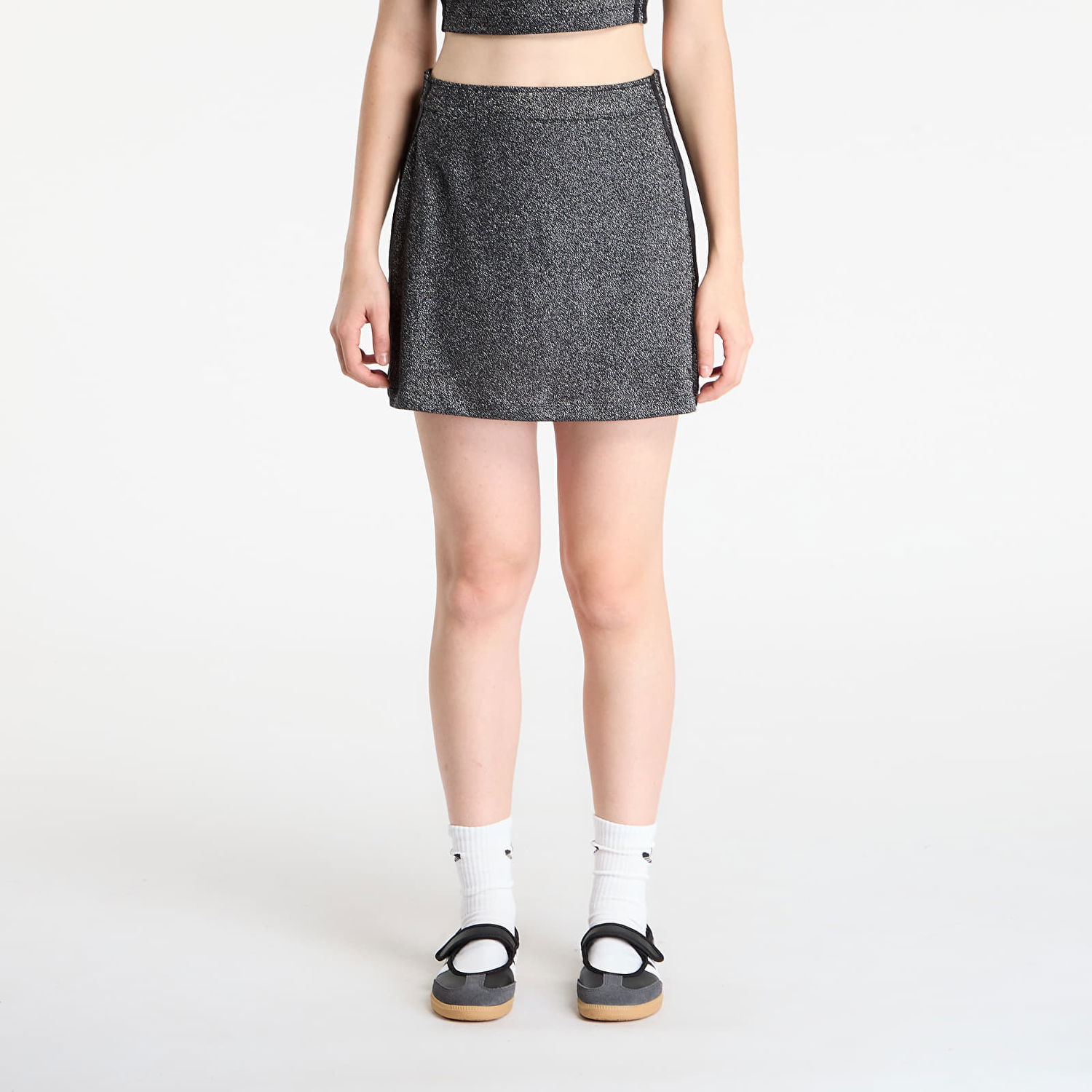 Sukňa adidas Originals Lurex Mini Skirt Šedá | KS7793, 0