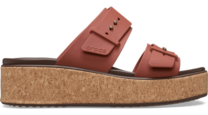 Tenisky a topánky Crocs Brooklyn Cork Buckle Sandals Červená | 211252-862, 0