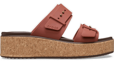 Tenisky a topánky Crocs Brooklyn Cork Buckle Sandals Červená | 211252-862, 0