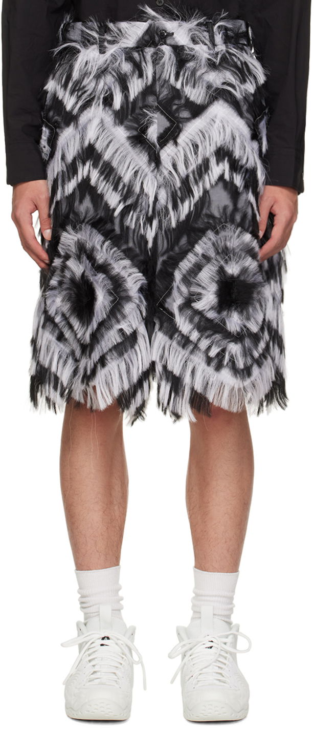 Šortky Comme des Garçons Faux-Fur Fringed Shorts Čierna | PJ-P023-051-1-1, 0