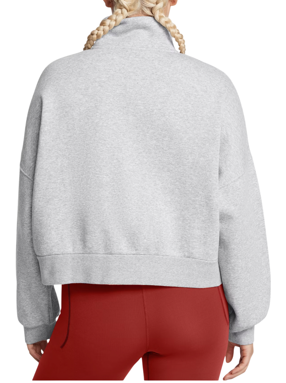 Sveter Under Armour Under Armour Icon Fleece Half Zip Cropped Sweatshirt Šedá | 1386460-011, 1