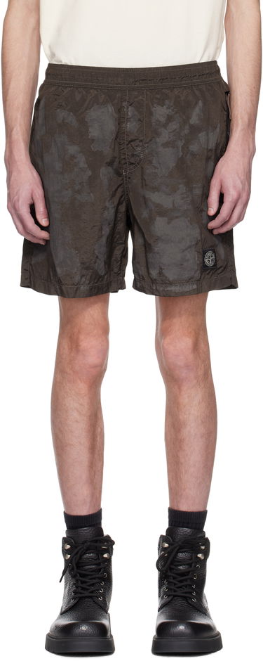 Šortky Stone Island Stone Island Nylon Metal Swim Shorts Hnedá | K1S15 B100010 S0A78, 0