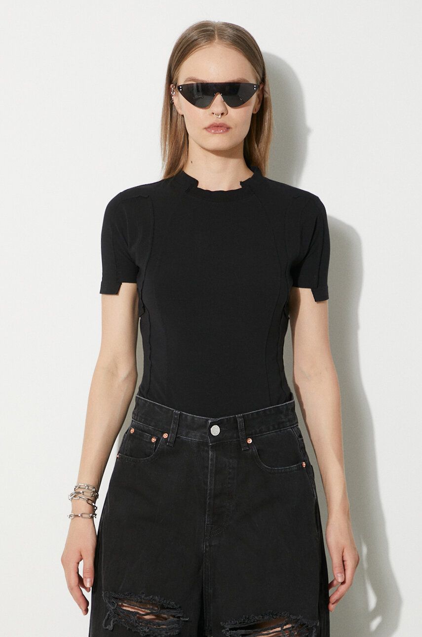 Tričko VETEMENTS VETEMENTS Blackout Cut-Up Fitted T-Shirt Čierna | UE64TR100B, 0