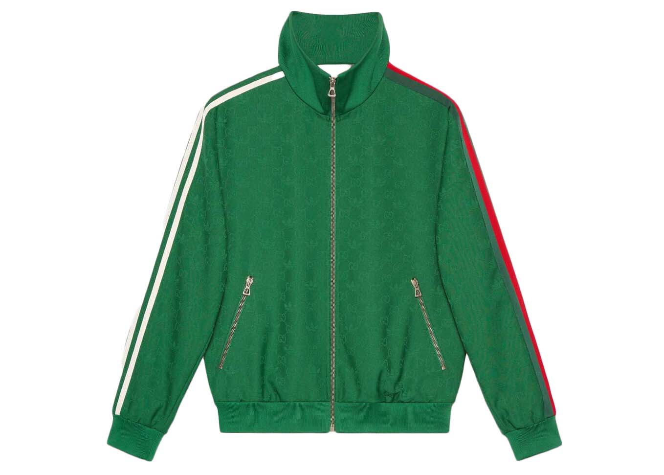 Bunda Gucci adidas x GG Trefoil Jacquard Jacket Zelené | 705756 ZAI22 3229, 0