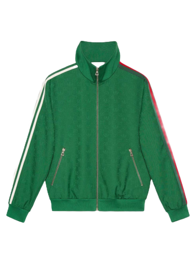Bunda Gucci adidas x GG Trefoil Jacquard Jacket Zelené | 705756 ZAI22 3229