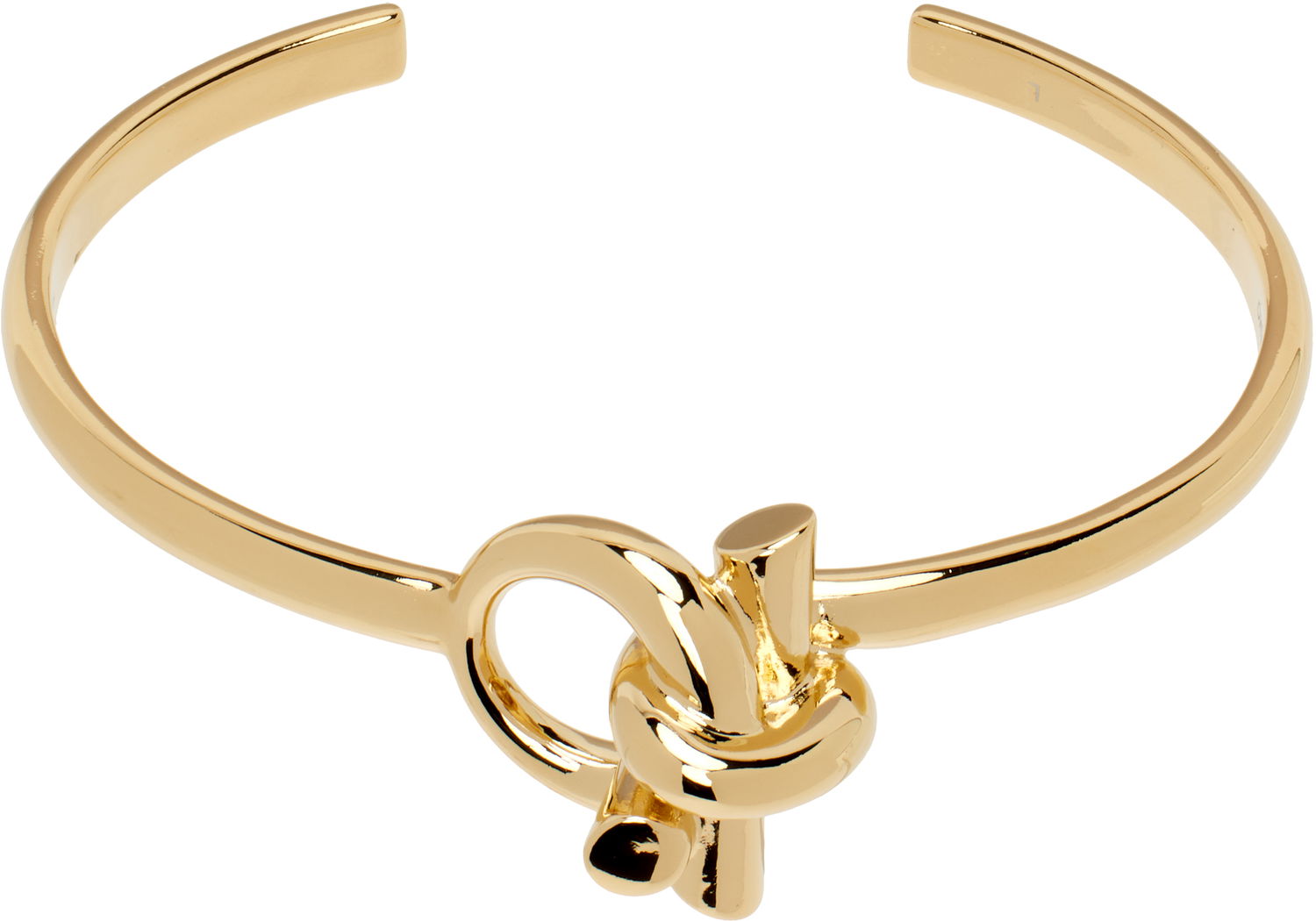 Náramok FERRAGAMO Salvatore Ferragamo Gancio Ganpierce Knot Cuff Bracelet Metalická | 780401, 0