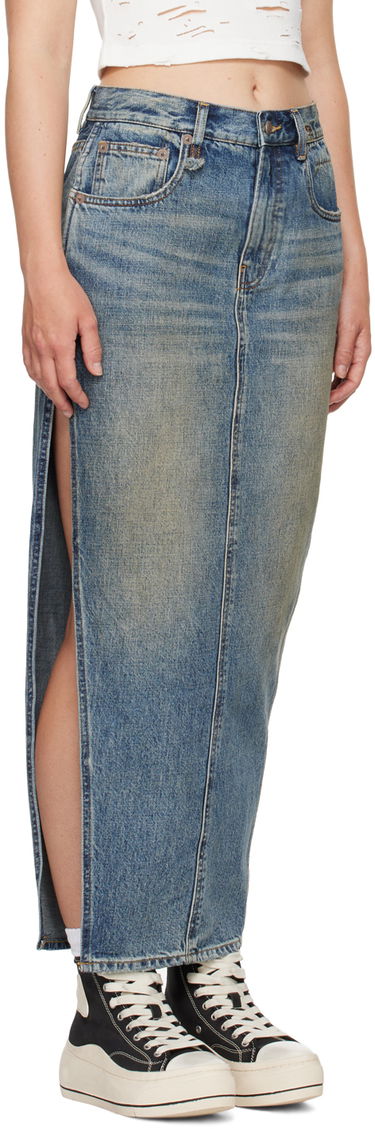 Sukňa R13 R13 Devon Side Slit Maxi Denim Skirt Modrá | R13WD102-D213A, 1