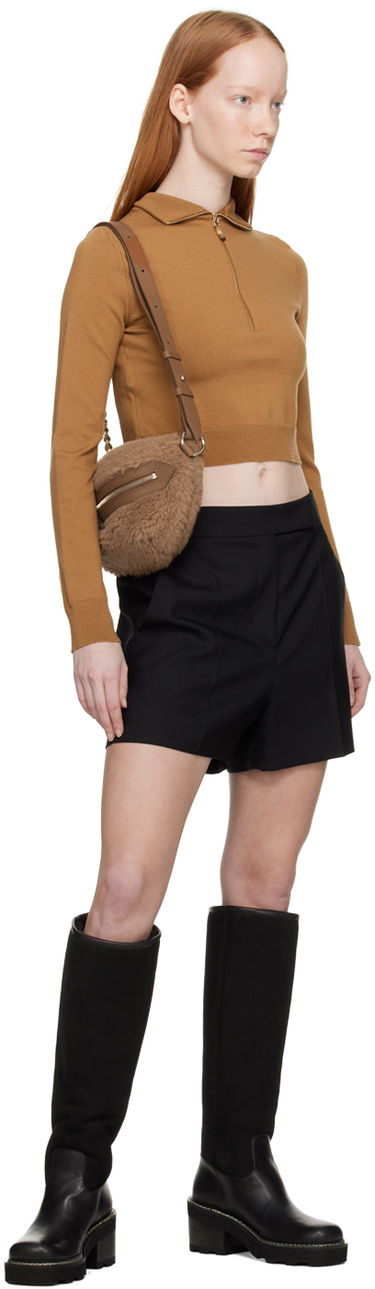 Sveter Max Mara Max Mara Balbo Cropped Mock Neck Sweater Hnedá | 2313611031600 13611031, 3