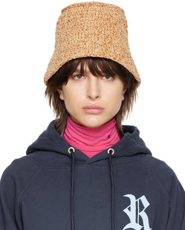 Klobúk BY FAR Textured Knit Bucket Hat Béžová | 23CRROBTNCHEN, 0