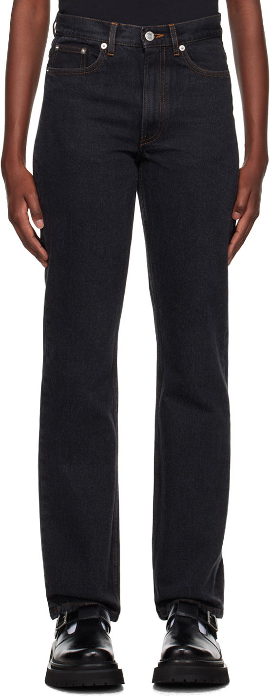 Džínsy A.P.C. Molly Straight-Leg Jeans with Contrast Stitching Čierna | COGUI-F09187