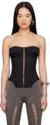 Jean Paul Gaultier 'The Bi-Material Suit' Pinstripe Corset