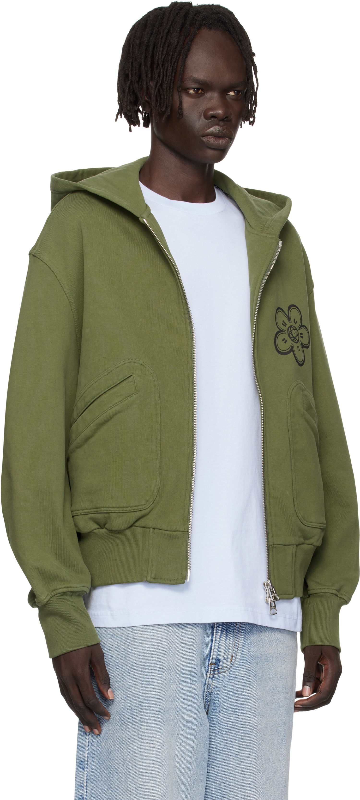 Mikina KENZO Kenzo Paris Futura 2000 Edition Boxy Full-Zip Hoodie Zelené | FF65HO5514MT, 1