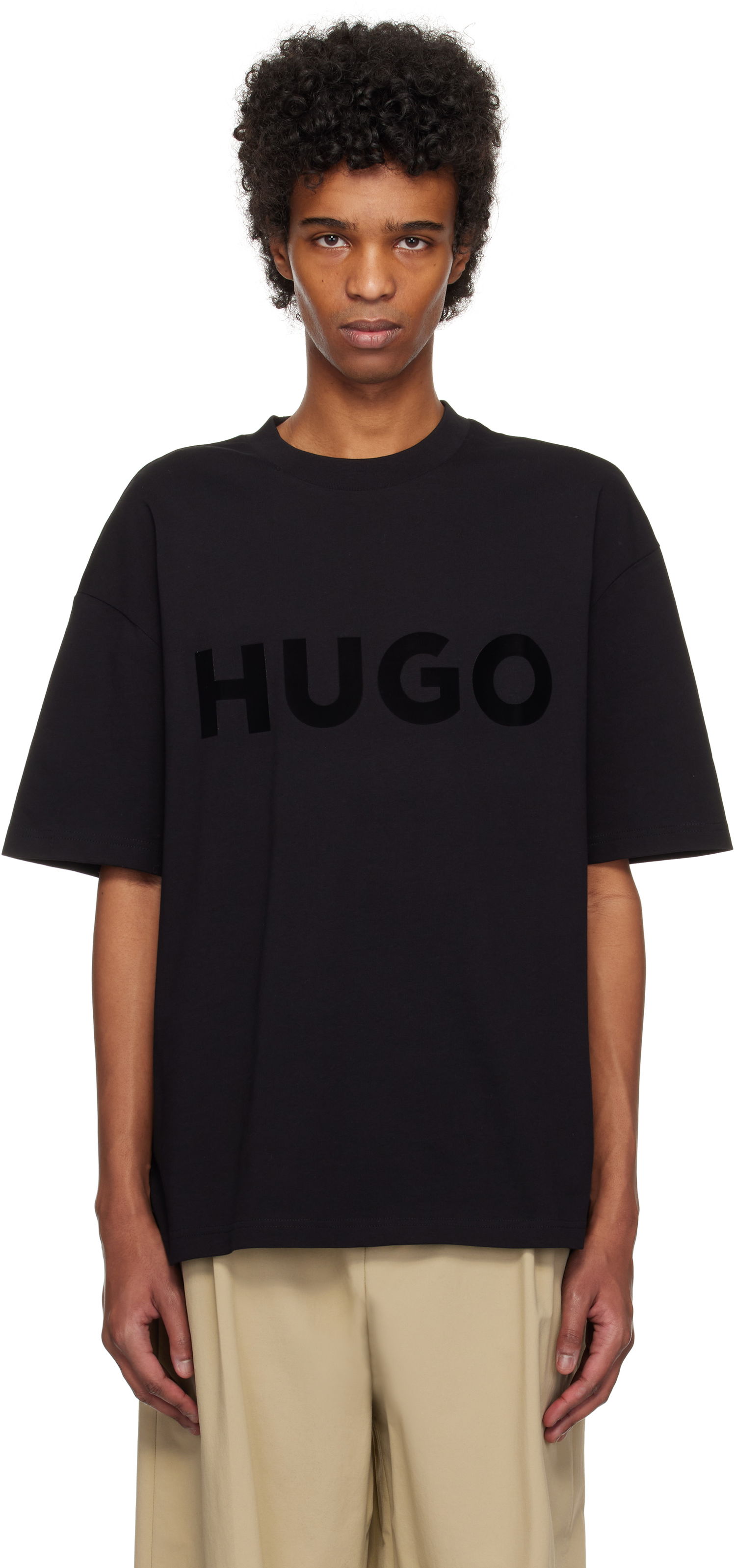 Tričko BOSS Hugo Oversize T-Shirt Čierna | 50525765, 0