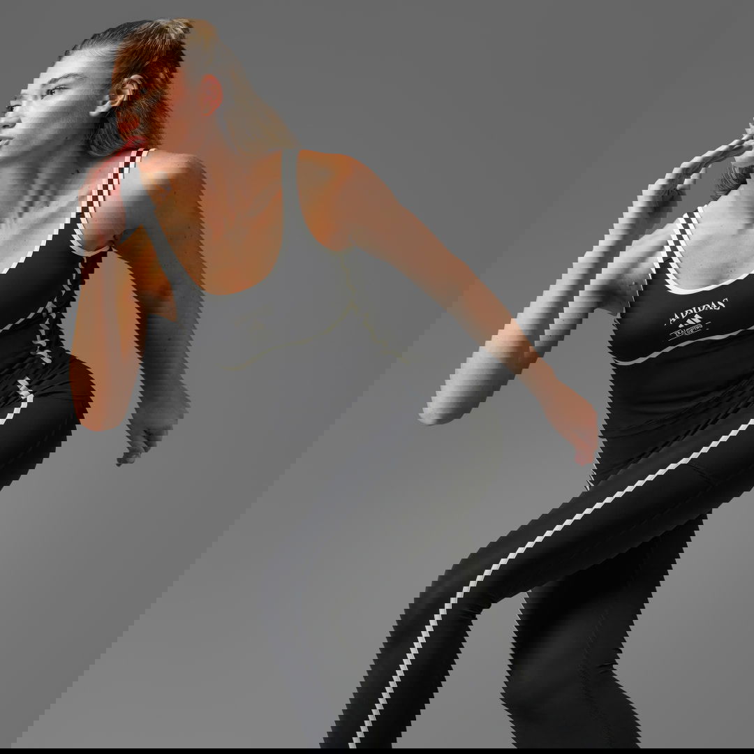 Tielko adidas Performance Heritage Training Tank Top with Integrated Bra Čierna | JG6154, 0