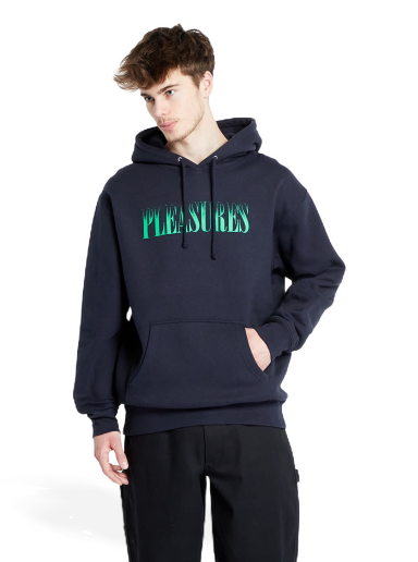 Mikina Pleasures Crumble Hoodie Navy | P23W055 NAVY