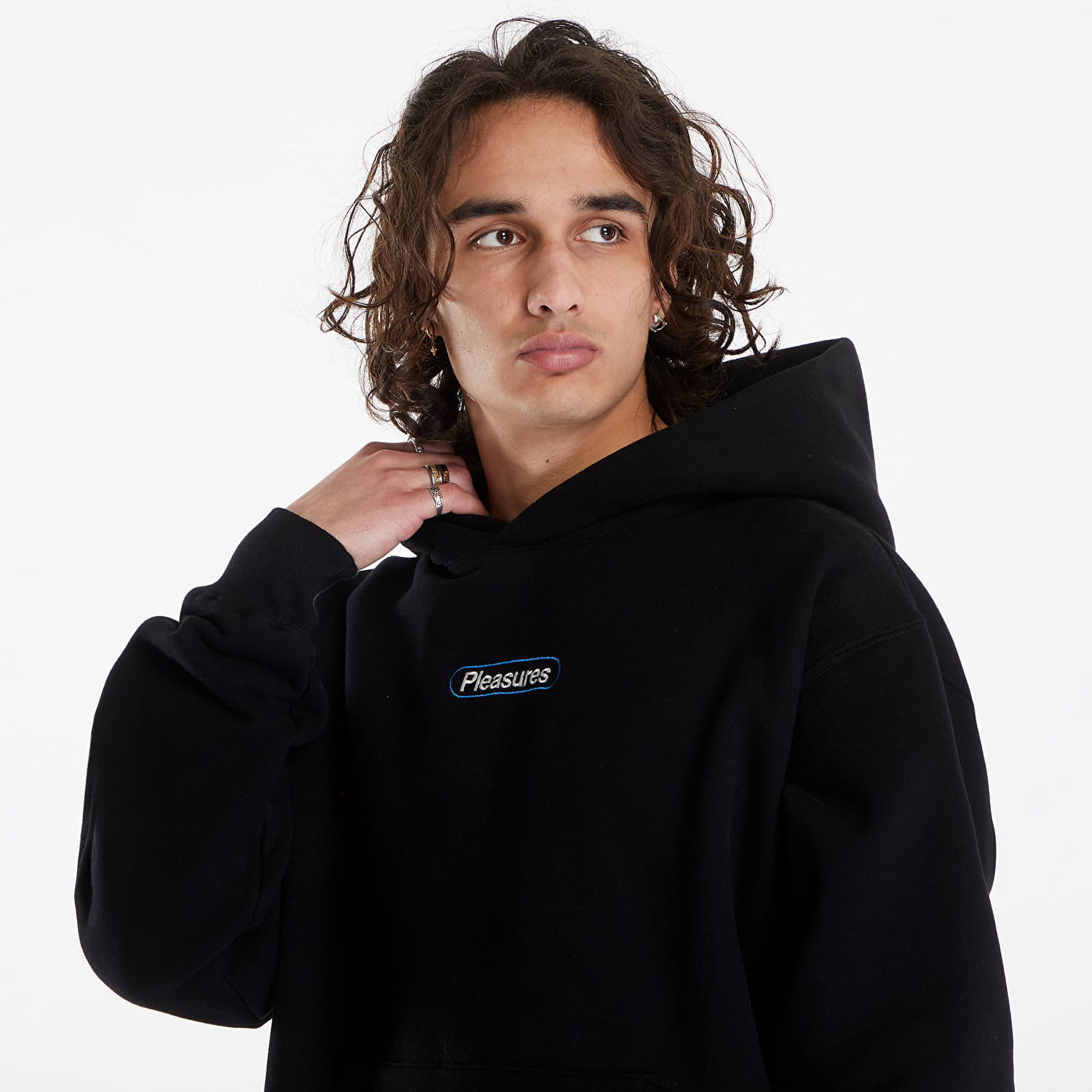 Mikina Pleasures Puzzle Hoodie Black Čierna | P24SU010 BLACK, 1